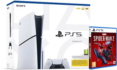 PlayStation 5 Slim + Marvels Spider-Man 2 konzol