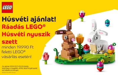 Ajándék húsvéti nyuszi szett 19.990 Ft feletti LEGOkhoz