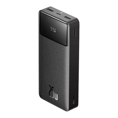 Baseus Bipow Powerbank, 20000mAh, 2x USB, USB-C, 25W, fekete