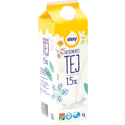 Sissy laktózmentes tej, 1 l