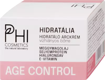 AGE CONTROL arckrém vízhiányos bőrre hialuronsavval, selyemkivonattal és E-vitaminnal (30 ml)