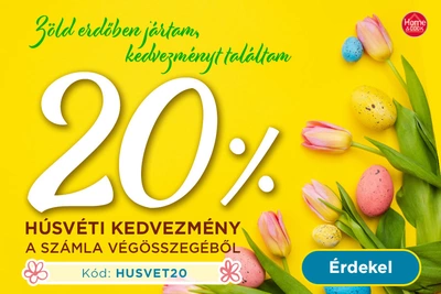 20% kedvezmény a számla végösszegéből