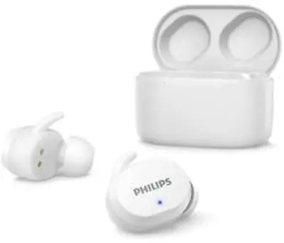 Philips Fülhallgató, Vezeték nélküli, Bluetooth v5.0, 24 órás akkumulátor-élettartam, Fehér (TAT3216WT/00)