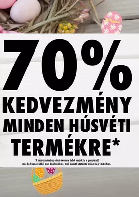 TEDI Húsvéti termékekere 70% kedvezmény