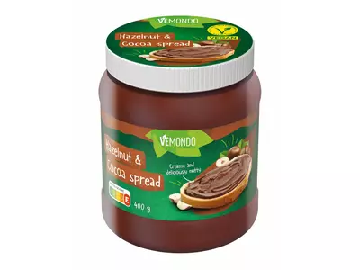 Vemondo Vegán mogyorós-kakaós krém, 400 g