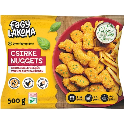 Fagylakoma csirke nuggets cornflakes panírban, 500 g