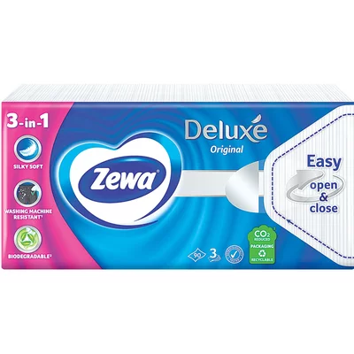 Zewa deluxe original papírzsebkendő, 90 db