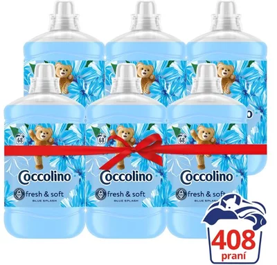 COCCOLINO Blue Splash 6× 1,7 l (408 mosás) öblítő