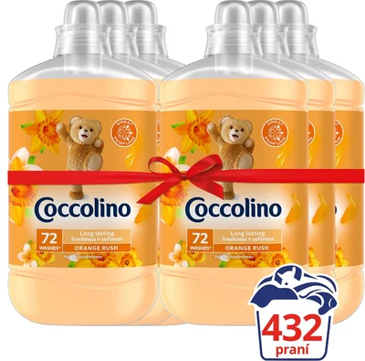 COCCOLINO Orange Rush 6 × 1,8 l (432 mosás) öblítő