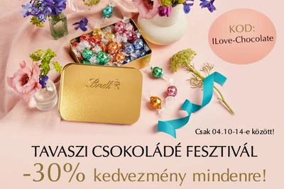 Tavaszi csokoládék fesztivál (30% kedvezmény mindenre)