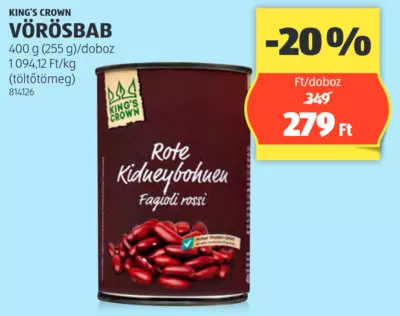 Vörösbab, 400 g