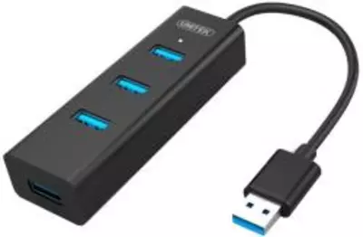 Unitek Y-3089 USB Hub 3.2 Gen 1 Type-A 5000 Mbit/s Fekete