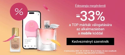 Anyáknapi 15-30% kedvezmény (+3% appban)