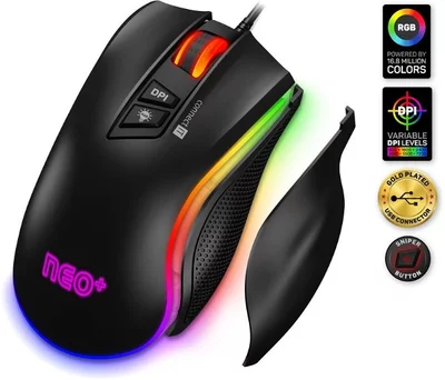 CONNECT IT NEO+ Pro gaming mouse, black gamer egér