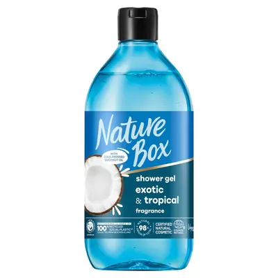 Nature Box tusfürdő Kókusz az ápolt bőrért - 385 ml