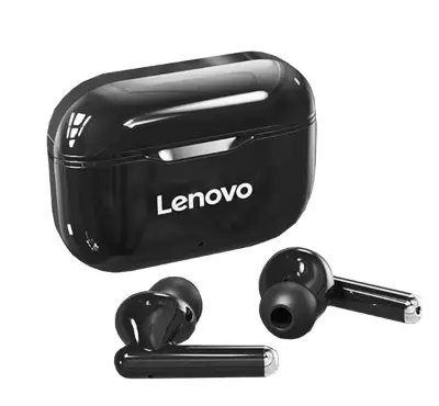 LENOVO LIVEPODS LP1 bluetooth SZTEREO fülhallgató (v5.0, TWS, mikrofon, zajszűrõ + töltõtok) FEKETE