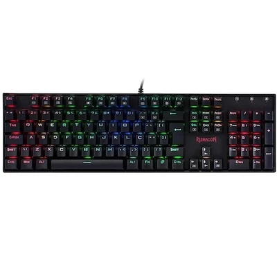 Redragon Mitra Mechanikus gaming billentyűzet, RGB világítás, Switch red, Nemzetközi kiosztás