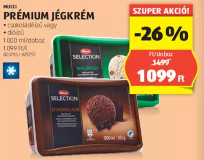 Mucci Prémium jégkrém, 1000 ml