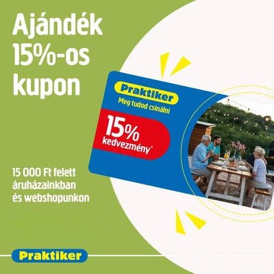 15% kedvezmény