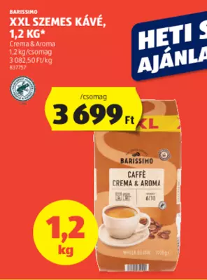 Barissimo XXL Szemes kávé, 1,2 kg