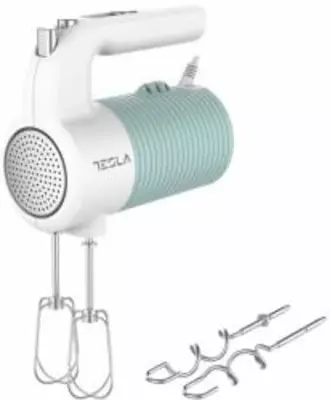 Tesla MX510BWS Kézimixer, 350W, 5 sebességfokozat, Türkiz/Fehér
