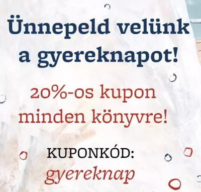 20% kedvezmény minden könyvre