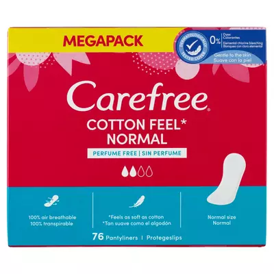 Carefree Cotton Feel tisztasági betét - 76 db