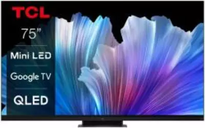 TCL 75C935 Smart Miniled Televízió, 190 cm, 4K, Google TV