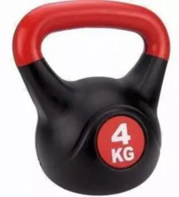 S-Sport Füles súlyzó - Kettlebell, műanyag, 4 kg (1647)