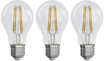 EMOS Filament A60 / E27 5 W (75 1060 lm meleg fehér, 3 db LED izzó)