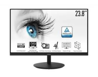 MSI PRO Mp242 23, 8" Sík FullHD 75 Hz 16: 9 IPS LED Monitor