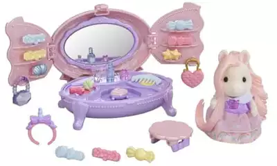 Sylvanian Families Toalett szett tartozékokkal és fésülhető pónival