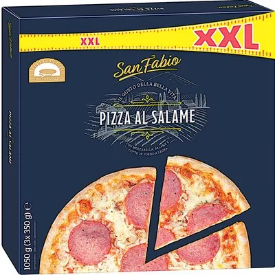 San fabio pizza salami/quatro formaggi xxl, 1 050 g