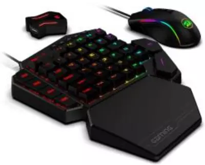 Redragon Egykezes Billentyűzet és egér (K585RGB-BB)