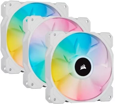 Corsair iCUE SP120 RGB ELITE Triple Pack White + Lightning Node Core