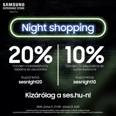 Night Shopping - hamarosan! | Samsung Experience Store