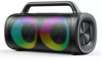 Joyroom 5.1 vezeték nélküli bluetooth hangszóró LED-es színes világítással, fekete (JR-MW02)