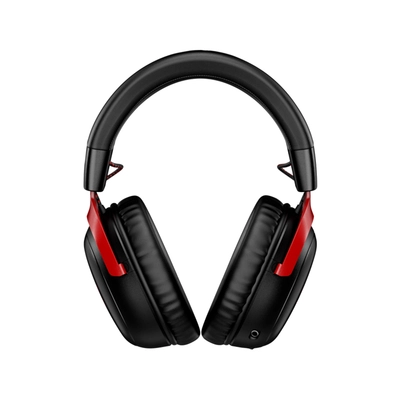 HyperX Cloud III - Vezeték nélküli Gaming fejhallgató (Fekete-Piros) (77Z46AA)