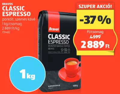 Bravos Classic Espresso, 1 kg