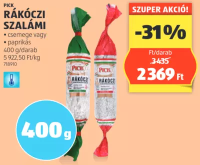 Pick Rákóczi Szalámi, 400 g