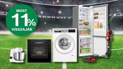 11% visszatérítés Bosch Unlimited porszívók árából