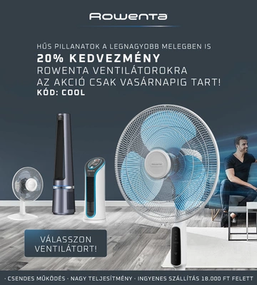 20% kedvezmény Rowenta ventilátorokra