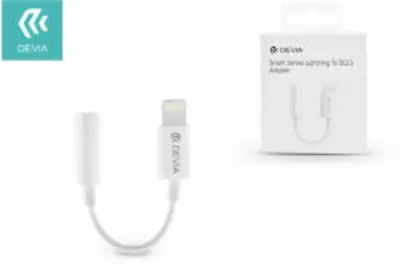 Devia ST324550 Lightning - 3.5mm Jack adapter, fehér
