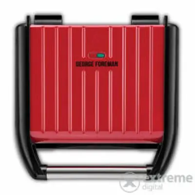 George Foreman 25040-56 Steel családi grill, 1650W, Piros