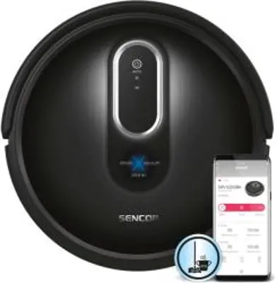 Sencor SRV 6250BK robotporszívó, 40W, 475 ml portartály kapacitás, 120 perc üzemidő, Fekete (SRV6250BK)