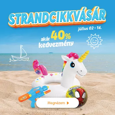 Strandcikk vásár a REGIO-ban!