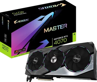 GIGABYTE AORUS GeForce RTX 4070 MASTER 12G videókártya