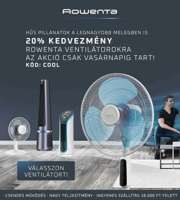 20% kedvezmény ventilátorokra