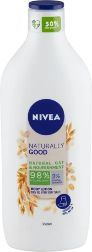 NIVEA Naturally Good testápoló tejzab 350ml, 350 ml