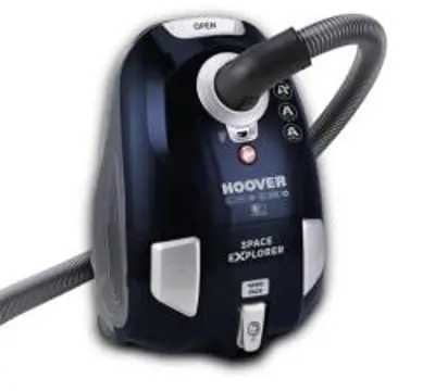 Hoover SL40PET 011 porzsákos porszívó, 3 literes porzsák, PET kisállatszőr eltávolító szívófej, Kék/Szürke